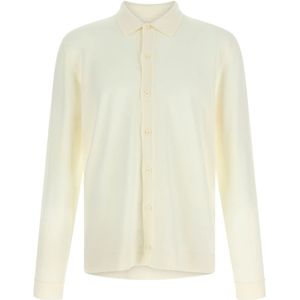 Roberto Collina, Heren, Truien, Beige, Maat: 2XL Wol,