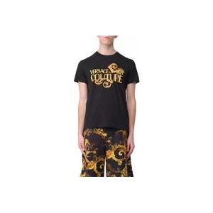 Versace T-Hemden , Black , Heren , Maat: XL