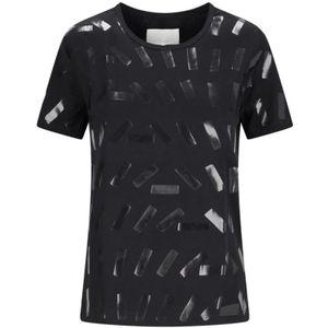 Maison Margiela, Dames, Tops, Zwart, Maat: L