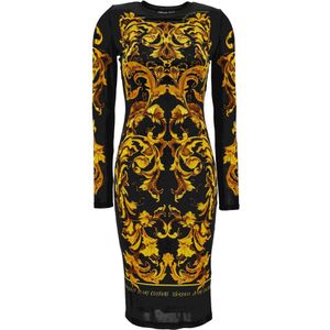 Versace Jeans Couture, Dames, Jurken, Zwart, Maat: XS