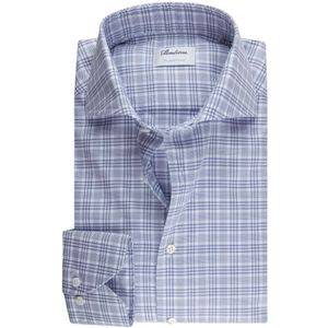 Stenströms, Heren, Overhemden, Blauw, Maat: L Katoen,