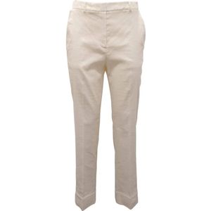 Pinko, Dames, Broeken, Wit, Maat: XS Linnen,
