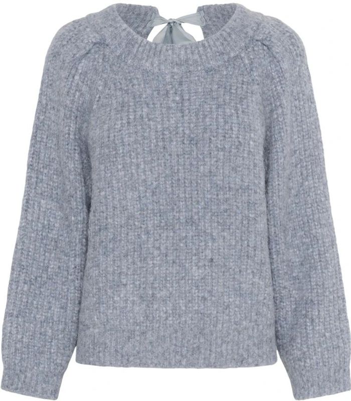 Soaked in Luxury - SLPleoni - Pullover - Blauw Melange - Dames - Gebreid