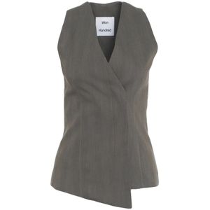 Won Hundred, Dames, Jassen, Grijs, Maat: S Leer,