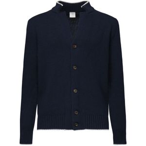 Eleventy, Heren, Truien, Blauw, Maat: S Wol,