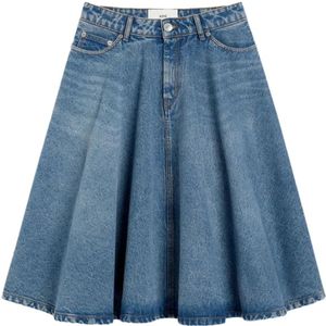 Ami Paris, Dames, Rokken, Blauw, Maat: W29 Katoen,