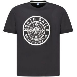North Sails, Heren, Tops, Zwart, Maat: S Katoen,