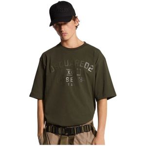 Dsquared2, Dames, Tops, Groen, Maat: S Katoen,