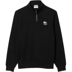 Lacoste, Heren, Sweatshirts & Hoodies, Zwart, Maat: XL Katoen,