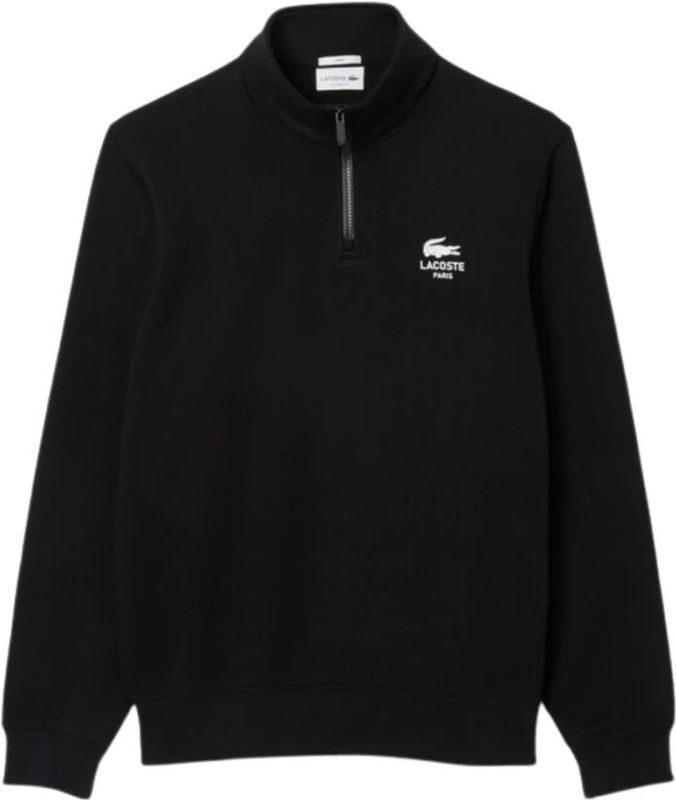 Lacoste, Heren, Sweatshirts & Hoodies, Zwart, Maat: XL Katoen,
