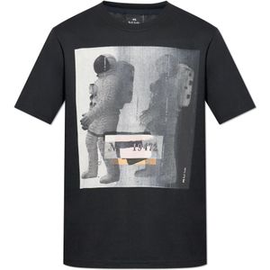 PS By Paul Smith, Heren, Tops, Zwart, Maat: L Katoen,