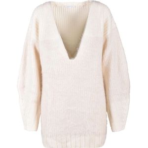 Patrizia Pepe, Dames, Truien, Wit, Maat: XS Wol,