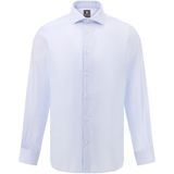 Boggi Milano - Windsor - Overhemd - Pastelblauw/Wit - Lange Mouw