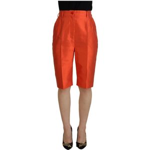 Dolce & Gabbana - Bermuda Shorts - Oranje - 100% Zijde