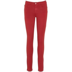 Liu Jo, Dames, Jeans, Rood, Maat: W27 Katoen,