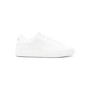 Versace Witte Sneakers met Greca Details , White , Heren , Maat: 41 1/2 EU