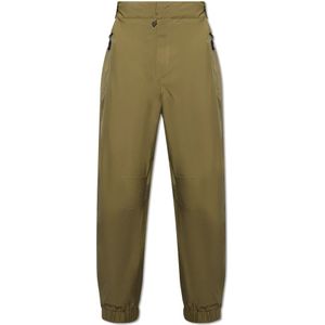 Moncler, Heren, Broeken, Groen, Maat: S