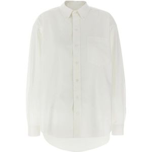 T by Alexander Wang, Dames, Blouses & Shirts, Wit, Maat: XS Katoen,