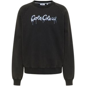 Carlo Colucci - Erspamer - Sweatshirt - Blauw - Zwart - Wit