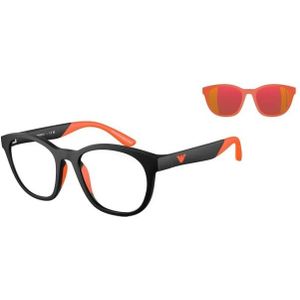 Emporio Armani - 0EK4001 - Bril - Zwart - Kunststof - Rond Montuur