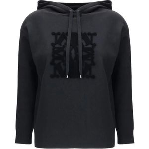 Max Mara, Dames, Sweatshirts & Hoodies, Zwart, Maat: XS Wol,