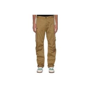 Dsquared2 Cargo Katoenen Broek , Beige , Heren , Maat: S