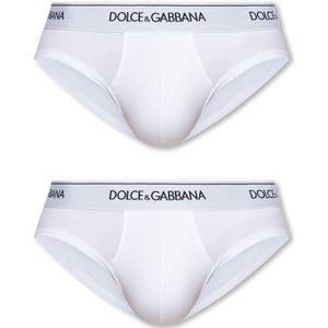 Dolce & Gabbana, Heren, Ondergoed, Wit, Maat: S Katoen,