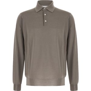 Lardini, Heren, Tops, Beige, Maat: S Wol,