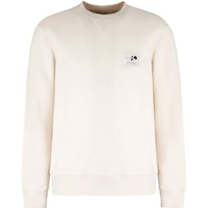 Golden Goose, Heren, Sweatshirts & Hoodies, Beige, Maat: M Katoen,