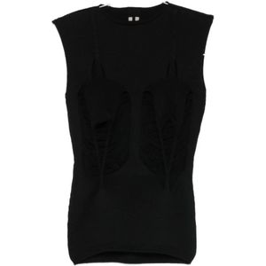 Rick Owens, Dames, Tops, Zwart, Maat: L