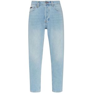 Philipp Plein, Heren, Jeans, Blauw, Maat: W27 Katoen,