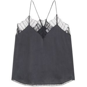 Iro, Dames, Tops, Grijs, Maat: M Zijde,