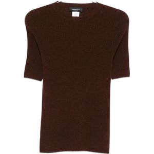 Fabiana Filippi, Dames, Tops, Bruin, Maat: XL Zijde,