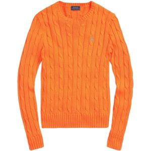 Polo Ralph Lauren, Dames, Truien, Oranje, Maat: XS Katoen,