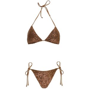 Saint Barth, Dames, Badkleding, Bruin, Maat: S