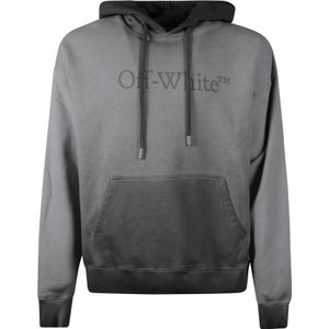 Off White, Heren, Sweatshirts & Hoodies, Grijs, Maat: M Katoen,