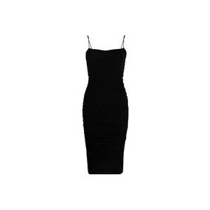 Pinko Midi Jurken , Black , Dames , Maat: M