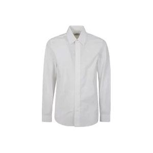 Lanvin Slim Fit Katoenen Poplin Overhemd , White , Heren , Maat: M