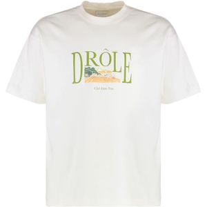 Drole de Monsieur, Heren, Tops, Wit, Maat: L Katoen,