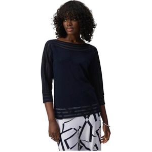 Joseph Ribkoff, Dames, Tops, Blauw, Maat: S Spandex,