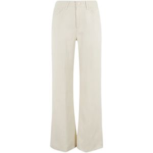 Dondup, Dames, Broeken, Wit, Maat: W27 Linnen,