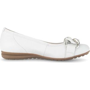 Gabor - Sabia - Ballerina's - Wit - Leer - Air Cube Zool