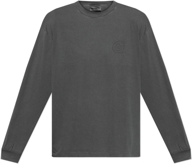 Carhartt WIP - Terrestrial - Lange Mouwen T-shirt - Grijs - Katoen
