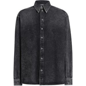 Dolce & Gabbana, Heren, Overhemden, Grijs, Maat: XL Denim,