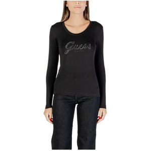 Guess, Dames, Tops, Zwart, Maat: XL Katoen,