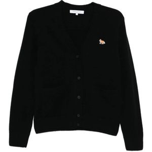 Maison Kitsuné, Dames, Truien, Zwart, Maat: L