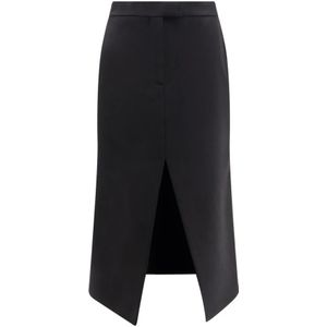Alexander McQueen, Dames, Rokken, Zwart, Maat: XS Wol,