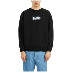 ©Saint M××××××, Heren, Sweatshirts & Hoodies, Zwart, Maat: L