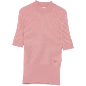 Fendi, Dames, Truien, Roze, Maat: S Wol,