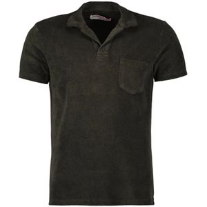 Orlebar Brown, Heren, Tops, Bruin, Maat: S Katoen,